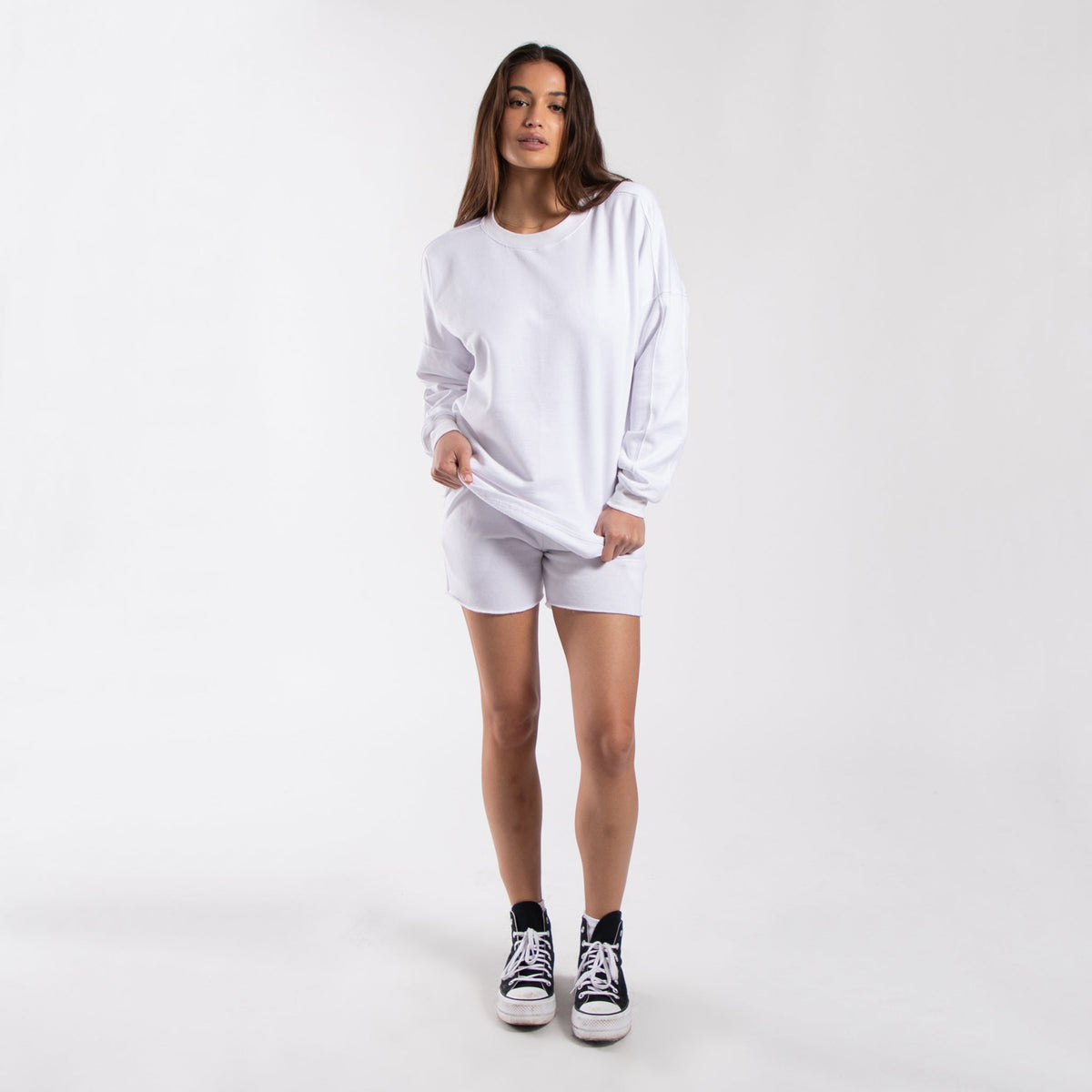 6022 - Women's Panel Crewneck Sweatshirt