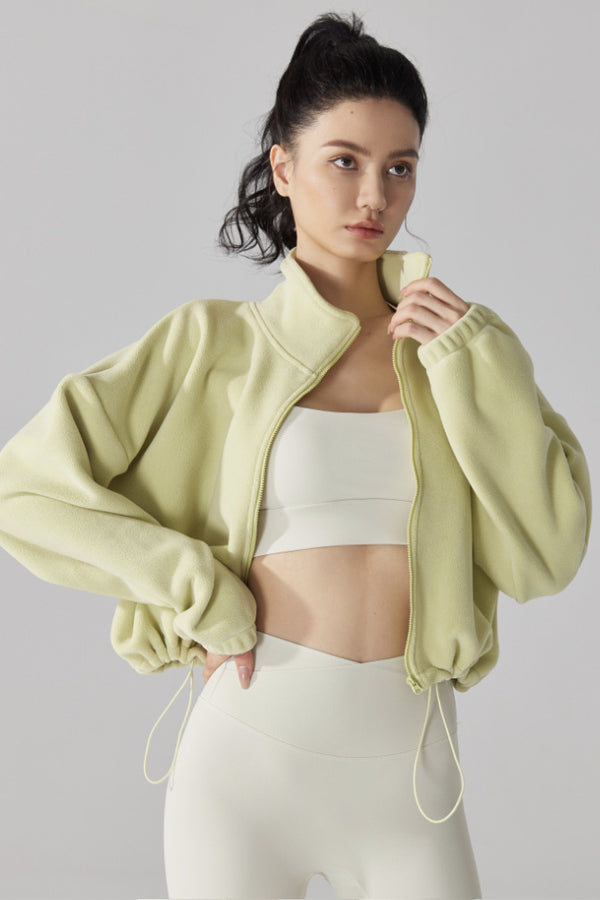 High Neck Fleece Jacket