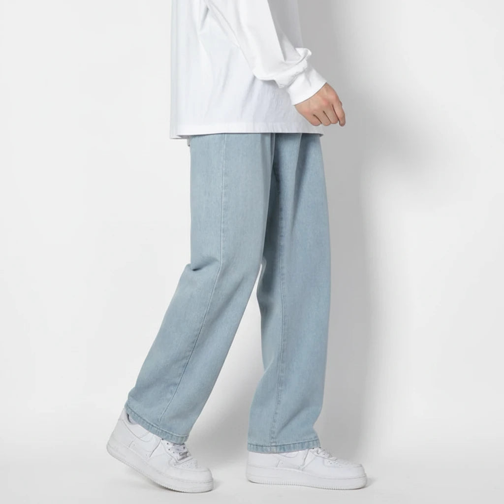 Loose Straight Wide-Leg Jeans