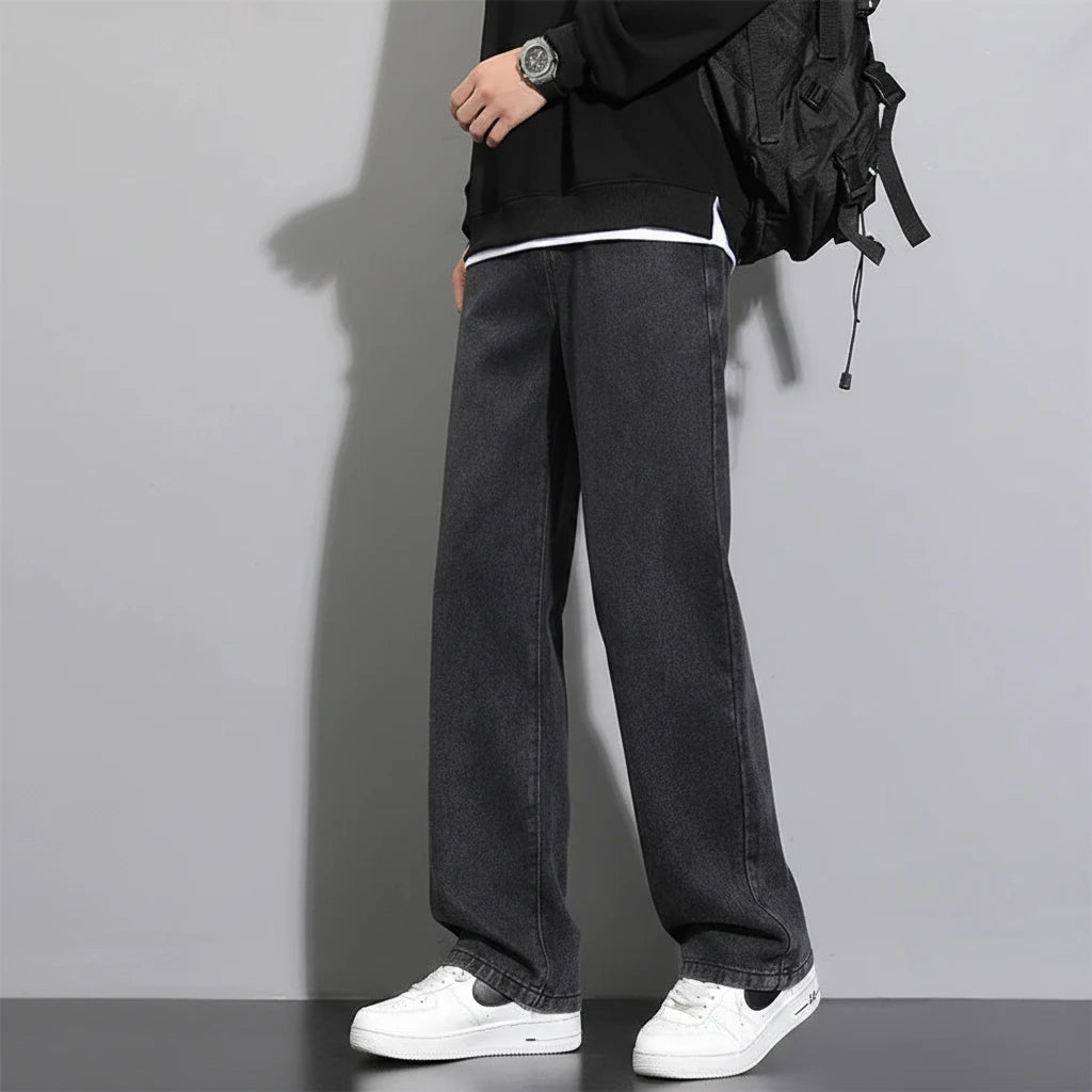 Loose Straight Wide-Leg Jeans