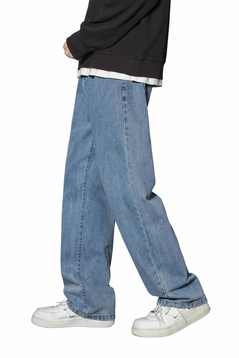Loose Straight Wide-Leg Jeans