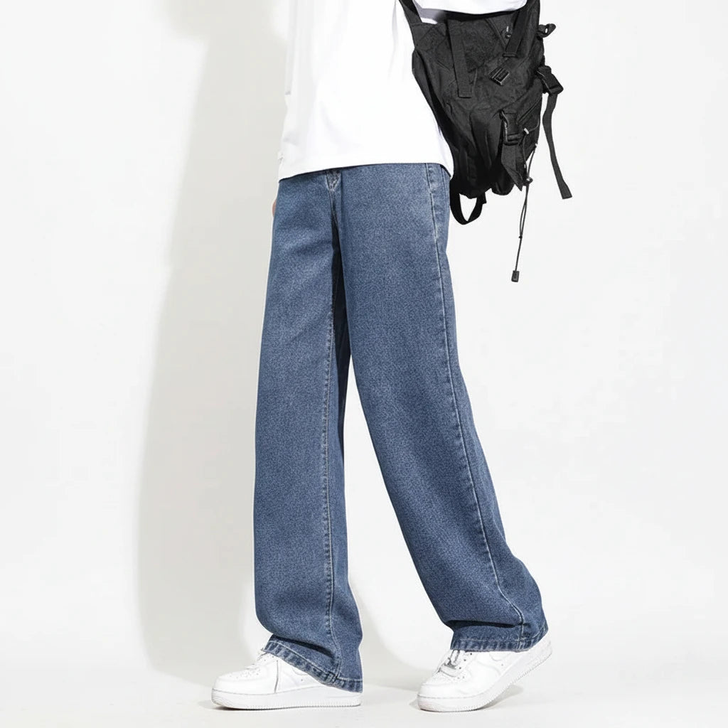 Loose Straight Wide-Leg Jeans