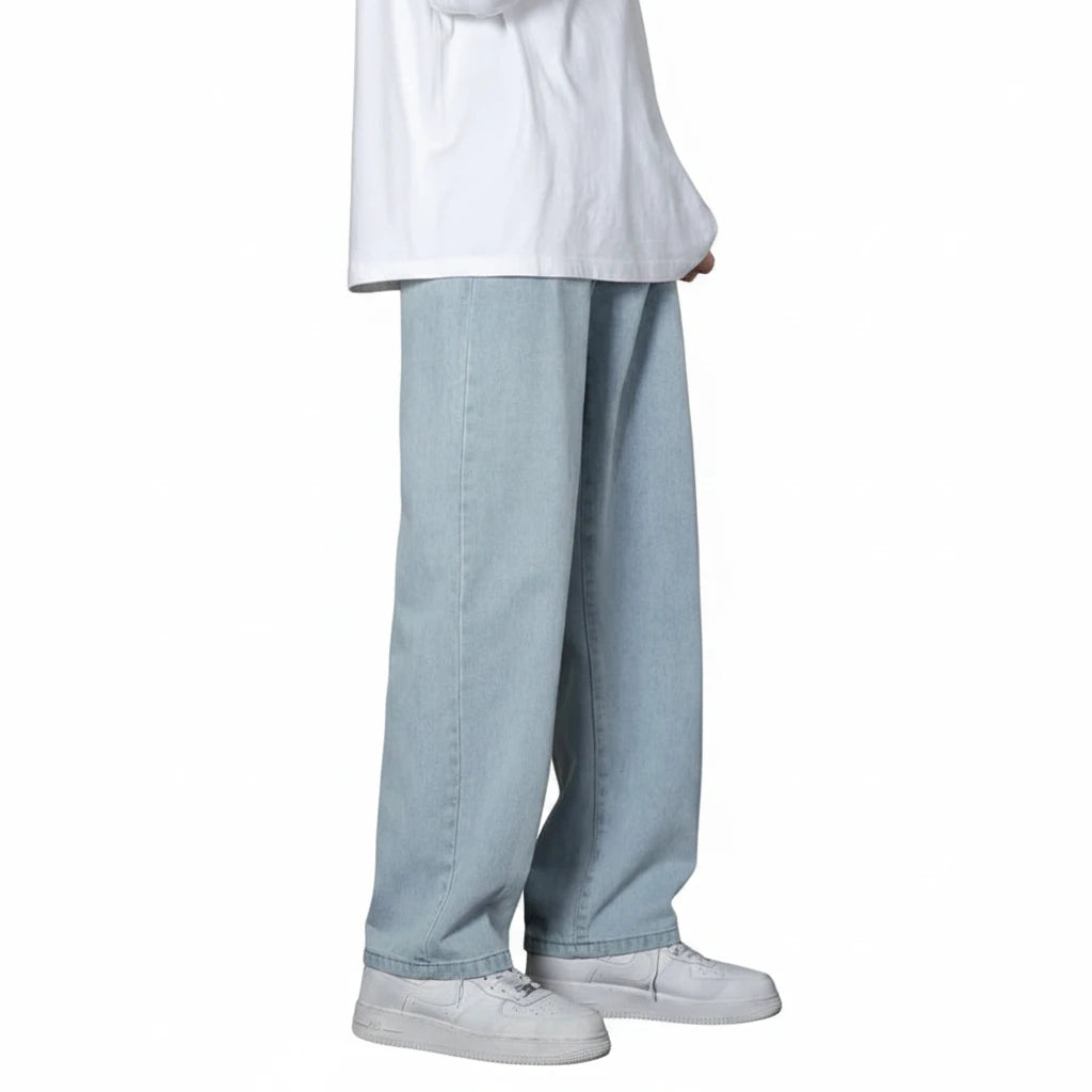 Loose Straight Wide-Leg Jeans